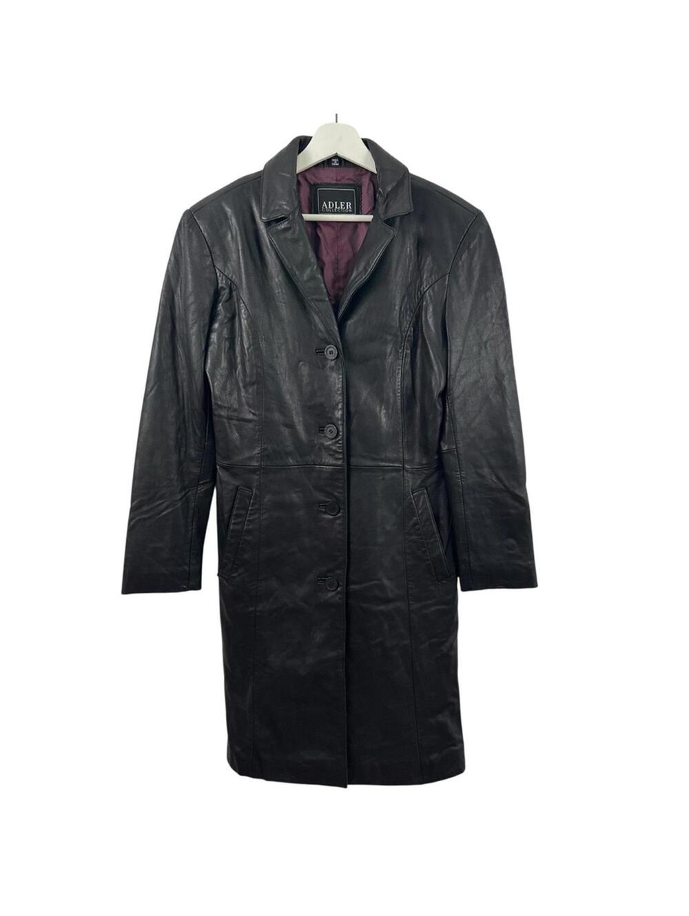 Sadler Collection Women’s Leather Button Down Jacket Size S